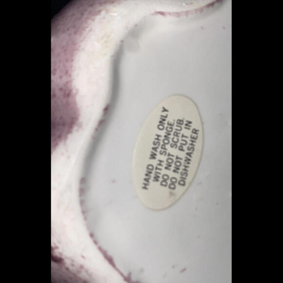 1970s Vintage Eggplant/Aubergine Ceramic Pitcher - Picture 6 of 6